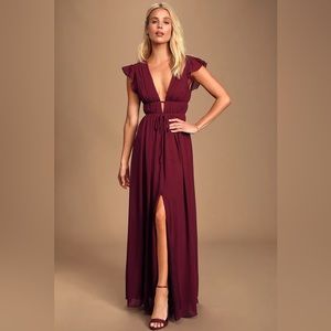 LULUS | I’m All Yours Maxi Bridesmaid Dress